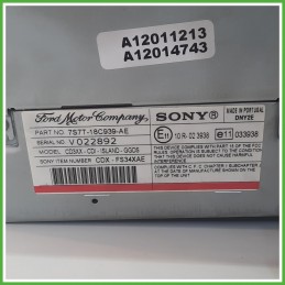 Autoradio FORD S-MAX CA1 2.0 1378414 2006 2010 SONY CDX-FS34XAE