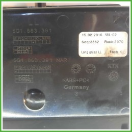Cassettino Portaoggetti Cruscotto Centrale VOLKSWAGEN GOLF 1.6 TDI 5G1857101P82V 2012 2017