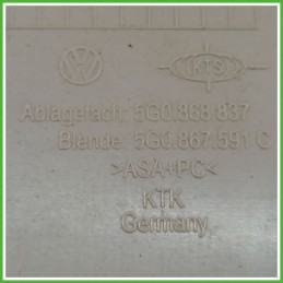 Plafoniera Anteriore Centrale VOLKSWAGEN GOLF 1.6 TDI 5G0867591CY20 2012 2017