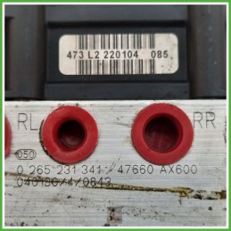 Centralina ABS Modulo Pompa BOSCH 0265800319 47660AX600 NISSAN MICRA K12E Originale Usato