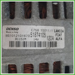 Alternatore DENSO MS1012101670 LANCIA YPSILON TK 51874105