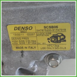 Compressore Clima AC Aria Condizionata DENSO SCSB06 LANCIA YPSILON TK 51747318