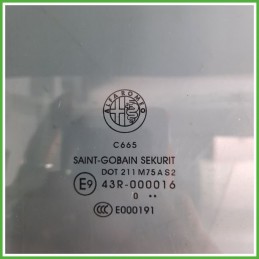 Cristallo Laterale Scendente Anteriore Sinistro SX ALFA ROMEO GIULIETTA X7 5 Porte 50529953 2010 2013 SAINT-GOBAIN