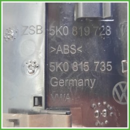 Bocchetta Climatizzazione Anteriore Centrale VOLKSWAGEN GOLF 5K/AJ 5 Porte 5K0819728NVAL 2008 2012 VOLKSWAGEN 5K0815735