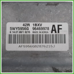 Centralina Motore Iniezione ECU DAEWOO 5WY5956G CHEVROLET (DAEWOO) AVEO T250 1.2 62kw 96469978 2008 2012