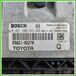 Centralina Motore Iniezione ECU BOSCH 0261208841 TOYOTA YARIS 1.0 12V 51kw 896610D270 2005 2012