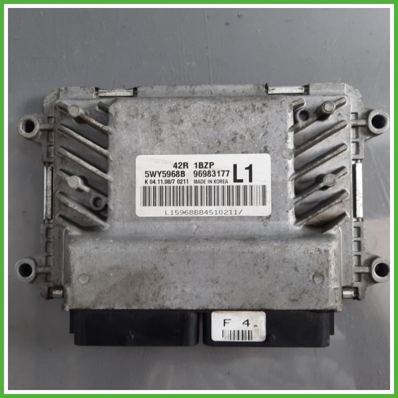 Centralina Motore Iniezione ECU DAEWOO 5WY5968B CHEVROLET (DAEWOO) AVEO T250 1.2 62kw 96983177 2008 2012