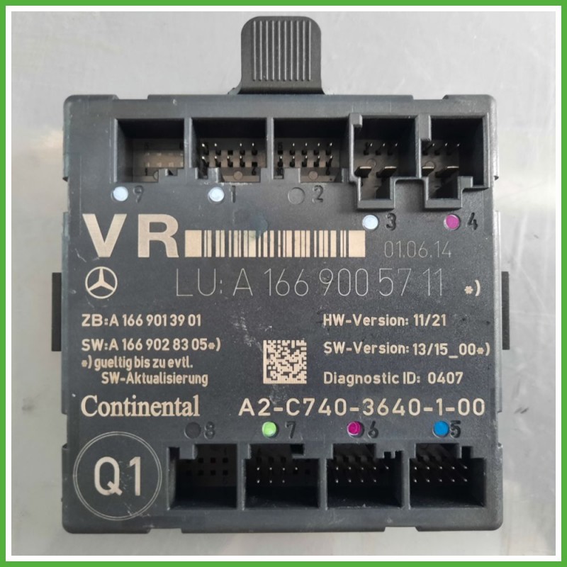 Centralina Porta CONTINENTAL A2-C740-3640-1-00 MERCEDES-BENZ Classe A W176 CDI A1669005711 2012 2015