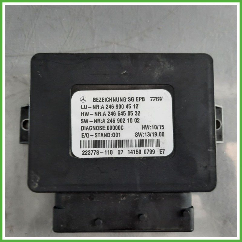 Centralina Freno di Stazionamento TRW 223778-110 MERCEDES-BENZ Classe A W176 CDI A2469004512 2012 2015