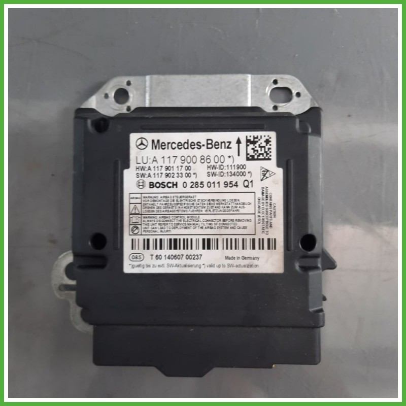 Centralina Airbag BOSCH 0285011954Q1 MERCEDES-BENZ Classe A W176 CDI A117900860080 2012 2015