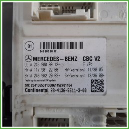 Centralina SAM Secure Access Module CONTINENTAL 28-4135-5511-3-00 MERCEDES-BENZ Classe A W176 CDI A2469009012 2012 2015
