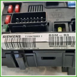 Body Computer Centralina Modulo BCM BSI SIEMENS T118470003 CITROEN C3 1a Serie 1.4 9643498880 2002 2005