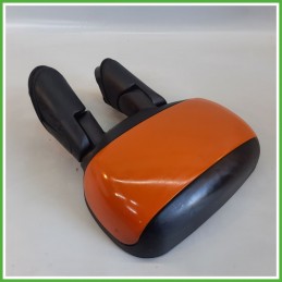 Specchio Specchietto Retrovisore Sinistro SX ARANCIONE FIAT DOBLO 1W 2000 2003 MAGNETI MARELLI Originale Usato