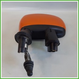Specchio Specchietto Retrovisore Destro DX ARANCIONE FIAT DOBLO 1W 2000 2003 MAGNETI MARELLI Originale Usato