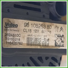 Alternatore VALEO TG15S218 CITROEN C3 3a Serie B618 9810525380