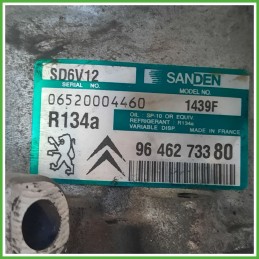 Compressore Clima AC Aria Condizionata SANDEN SD6V12 CITROEN C3 1a Serie 9800821980