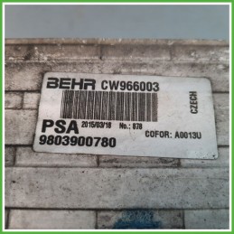 Radiatore Intercooler BEHR CW966003 PEUGEOT 208 1.6 8V 9803900780 9H06 2012 2015
