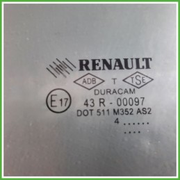 Cristallo Laterale Scendente Anteriore Sinistro SX RENAULT CLIO 4a Serie 5 Porte 803018125R 2012 2016