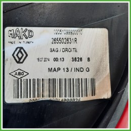 Fanale Fanalino Posteriore Destro DX MAGNETI MARELLI 51099900010 RENAULT CLIO 4a Serie 265502631R Usato