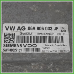 Centralina Motore Iniezione ECU SIEMENS 5WP40622-01 VOLKSWAGEN GOLF 5K/AJ 1.6 75kw 06A906033JF5K0 2008 2012