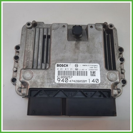 Centralina Motore Iniezione ECU BOSCH 0281015951 ALFA ROMEO GIULIETTA X7 2.0 JTDm 103kw 51899257 2010 2013