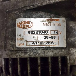 Alternatore Magneti Marelli 14V 75A  LANCIA Y (2000) A115I Usato