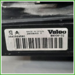 Faro Fanale Proiettore Anteriore Sinistro SX VALEO 89005132 PEUGEOT 206 6204S7 Usato