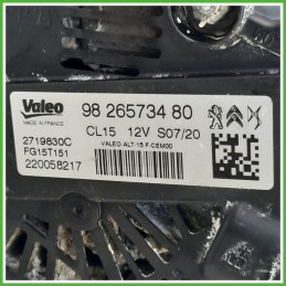 Alternatore VALEO FG15T151 PEUGEOT 2008 9826573480