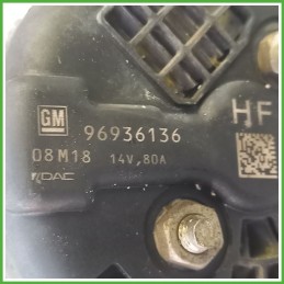Alternatore KDAC 08M18 CHEVROLET (DAEWOO) AVEO T250 96936136