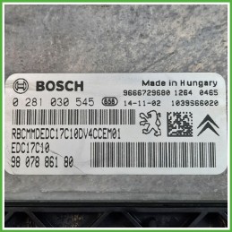 Centralina Motore Iniezione ECU BOSCH 0281030545 PEUGEOT 208 1.4 8V 50kw 1608085180 2012 2015