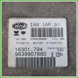 Centralina Motore Iniezione ECU MAGNETI MARELLI IAW1AP.81 PEUGEOT 206 1.4 55kw 1938G1 1998 2009
