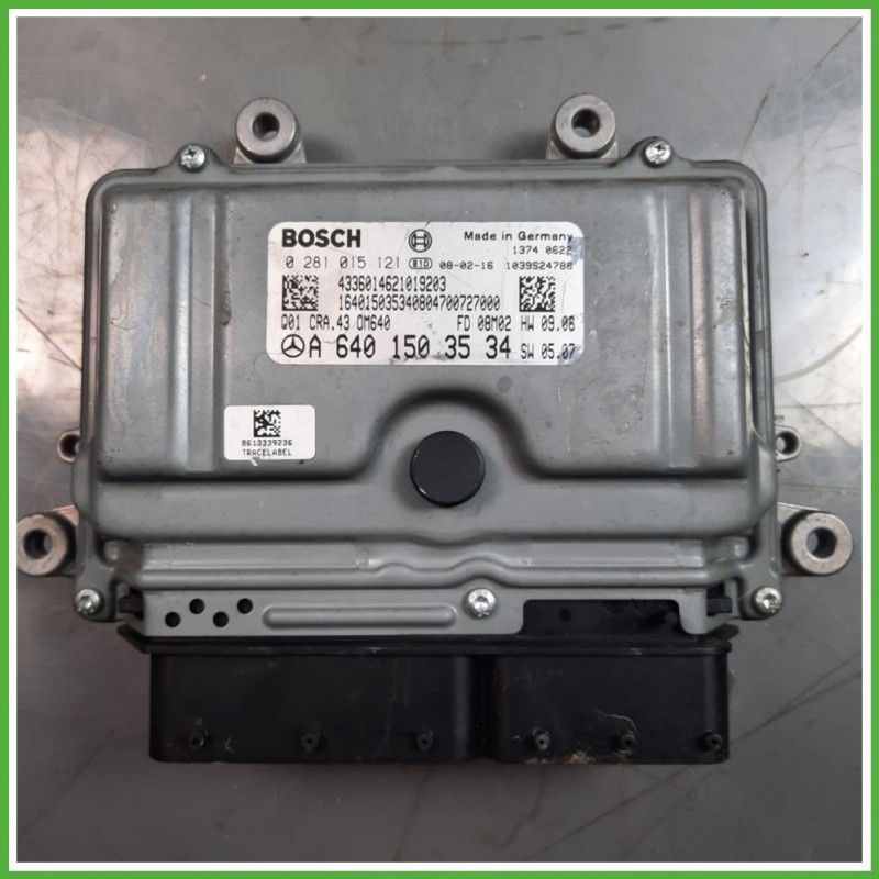 Centralina Motore Iniezione ECU BOSCH 0281015121 MERCEDES-BENZ Classe A W/C169 CDI 60kw A6401503534 2004 2013