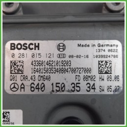 Centralina Motore Iniezione ECU BOSCH 0281015121 MERCEDES-BENZ Classe A W/C169 CDI 60kw A6401503534 2004 2013