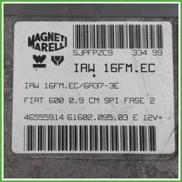 Centralina Motore Iniezione ECU MAGNETI MARELLI IAW16FM.EC FIAT SEICENTO 1E 29kw 46555914 1998 2005