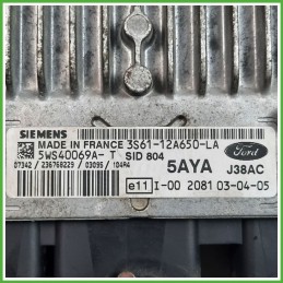 Centralina Motore Iniezione ECU SIEMENS 5WS40096A-T FORD FIESTA CBK 1.4 50kw 1303232 2002 2005