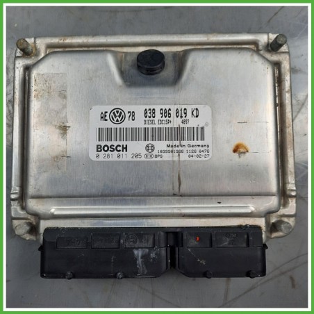 Centralina Motore Iniezione ECU BOSCH 0281011205 VOLKSWAGEN PASSAT 3B 1.9 TDI 96kw 038906019KD 2000 2006