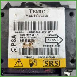 Centralina Airbag TEMIC LCV4D13C5M4 CITROEN C2 1.1 6546A1 2003 2010
