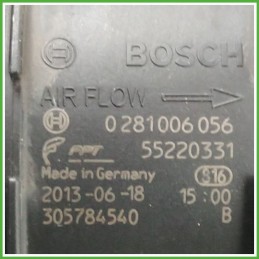Debimetro Misuratore Massa Aria BOSCH 0281006056 FIAT DUCATO 4X 2.0 MJT 55220331 2011 2014