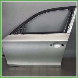 Porta Portiera Sportello Anteriore Sinistra SX GRIGIO CHIARO BMW Serie 1 E87 Berlina 2004 2007 Originale Usato