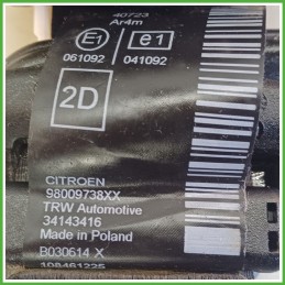 Cintura di Sicurezza Posteriore Destro DX (Lato Passeggero) CITROEN C4 CACTUS 1.2 98009738XX 2014 2019 TRW 34143416