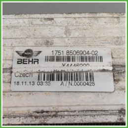 Radiatore Intercooler BEHR X4446002425 MINI MINI Countryman R60 17518506904 N47C16A 2010 2017