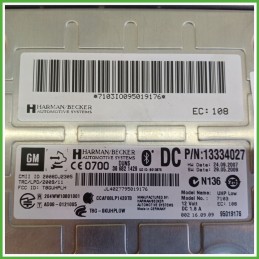Centralina Radio OPEL INSIGNIA G09 2.0 13334027 2008 2013