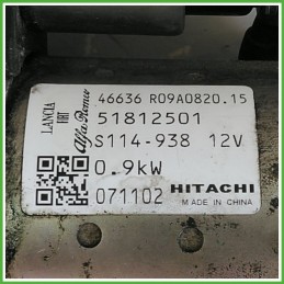 Motorino Avviamento HITACHI S114.938 FIAT PANDA 2Q 51890631