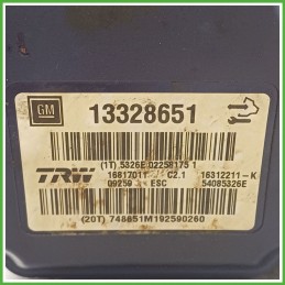 Centralina ABS Modulo Pompa TRW 16817011 13328651 OPEL INSIGNIA G09 Originale Usato