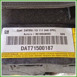 Airbag Guidatore Sinistro SX OPEL ZAFIRA A05 1.9 8V 13111348 2005 2010 AUTOLIV 601854900C