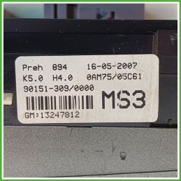Comandi Clima AC Riscaldamento Condizionatore OPEL ZAFIRA A05 1.9 8V 13247812 2005 2010