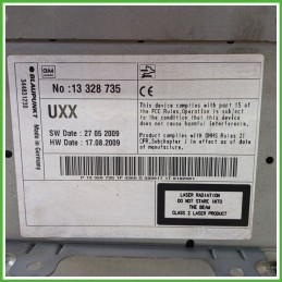 Autoradio OPEL INSIGNIA G09 2.0 13328735 2008 2013 OPEL 7612004360