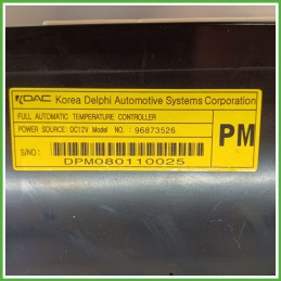 Comandi Clima AC Riscaldamento Condizionatore KDAC DPM080110025Y OPEL ANTARA L07 2.0 96873526 2007 2011