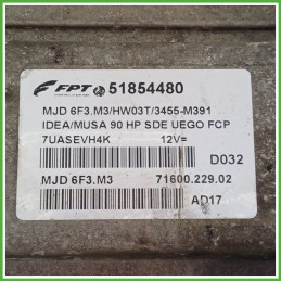 Centralina Motore Iniezione ECU MAGNETI MARELLI MJD6F3.M3 LANCIA MUSA TJ 1.3 16V 66kw 51854480 2007 2011