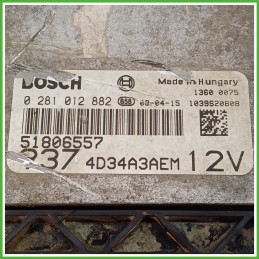 Centralina Motore Iniezione ECU BOSCH 0281012882 ALFA ROMEO 147 W8 1.9 JTD 88kw 51806557 2004 2011